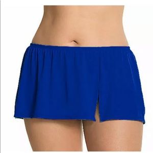 Lane Bryant Navy Blue Plus Swim Skirt Tankini